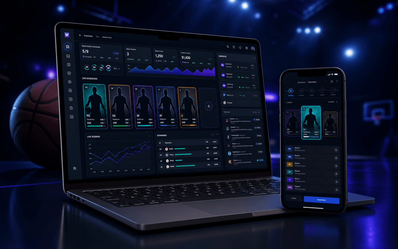 NBA Fantasy Engine With Live Scoring & Admin CMS