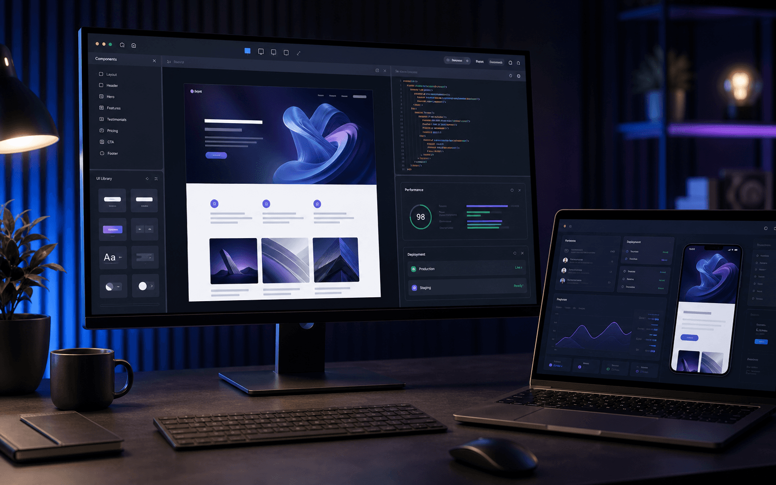 Custom web development product preview